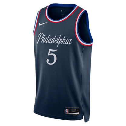 Philadelphia 76ers Quentin Grimes Nike 2025/26 City Swingman Jersey - Navy - Unisex