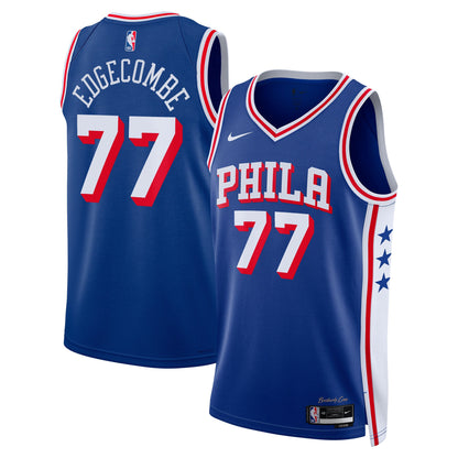 Philadelphia 76ers VJ Edgecombe Nike Icon Swingman Jersey - Royal - Unisex