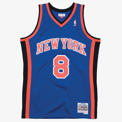 New York Knicks Latrell Sprewell Mitchell & Ness 1998-99 Road Swingman Jersey
