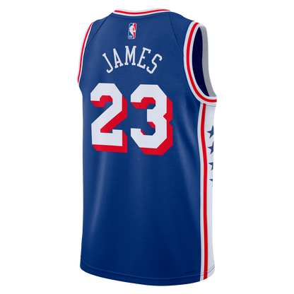 Philadelphia 76ers LeBron James Nike Icon Swingman Jersey - Royal - Youth