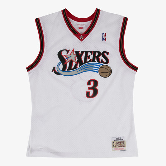 Philadelphia 76ers Allen Iverson Mitchell & Ness 2000-01 Home Swingman Jersey